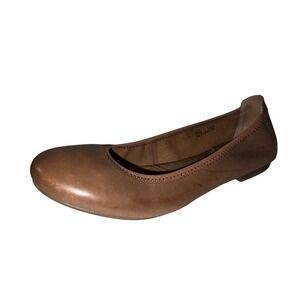 Born Julianne Ballet Flats Womens 9.5 W Tan Brown Leather Round Toe Shoes B78208